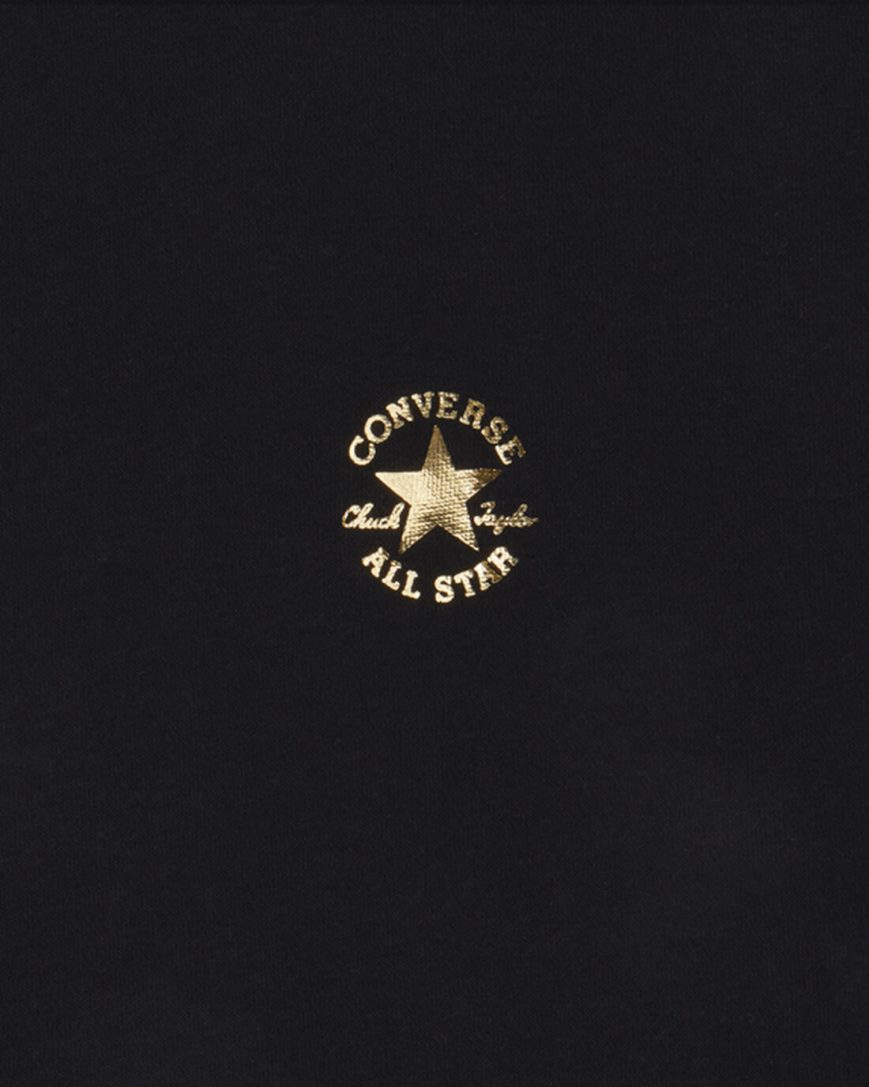 Women's Converse Chuck Taylor Patch Mock Neck Pullover Sweatshirts Black | AU C430EP